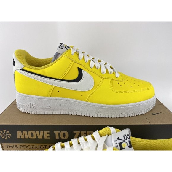 Nike Air Force 1 '07 LV8 '82 Tour Yellow Men's Sneakers Shoes White DO9786-700 - Picture 5 of 12